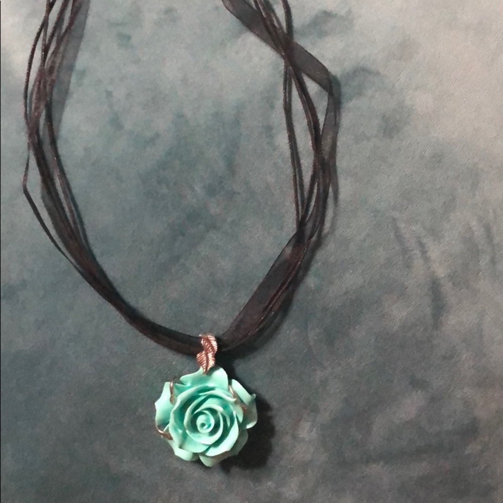 Free with purchase of a pendant!! Black rope/lace necklace**